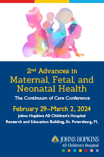 JHACH Advances in Maternal Fetal and Neonatal Health: The Continuum of Care Banner